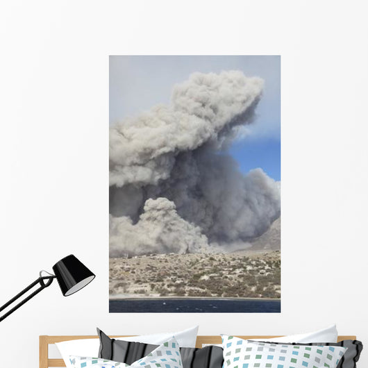 Pyroclastic Flow Abandoned City Wall Decal Design 3