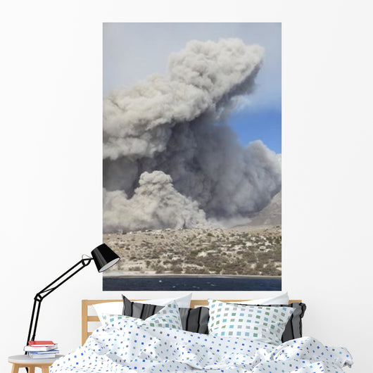 Pyroclastic Flow Abandoned City Wall Decal Design 3