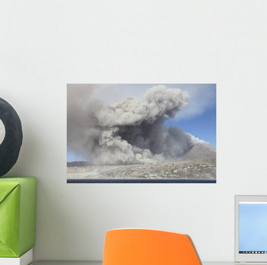 Pyroclastic Flow Abandoned City Wall Decal Design 2