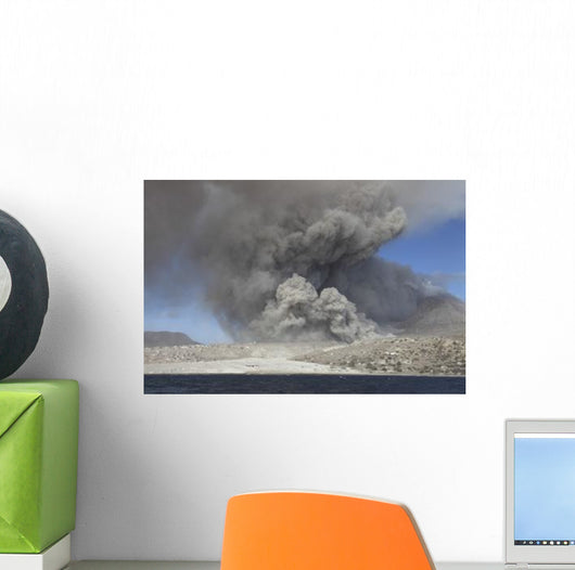 Pyroclastic Flow Abandoned City Wall Decal Design 1