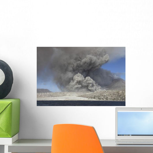 Pyroclastic Flow Abandoned City Wall Decal Design 1