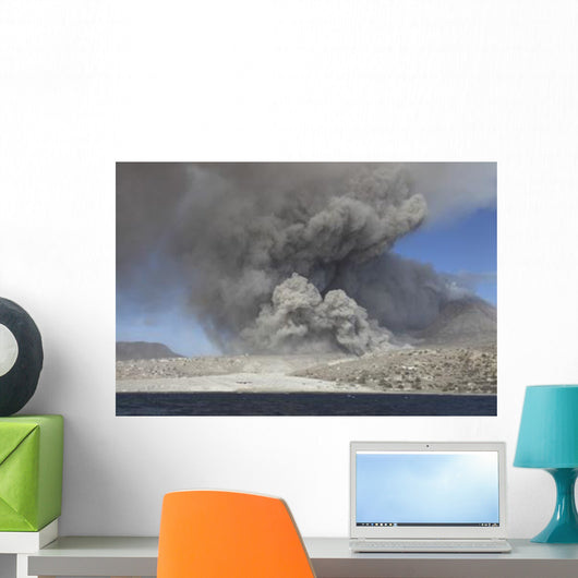 Pyroclastic Flow Abandoned City Wall Decal Design 1