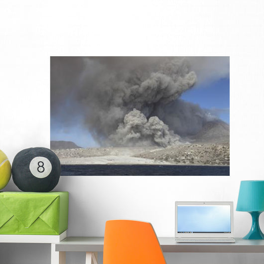 Pyroclastic Flow Abandoned City Wall Decal Design 1