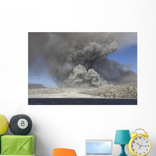 Pyroclastic Flow Abandoned City Wall Decal Design 1