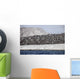 Ash-covered Houses Abandoned City Wall Decal
