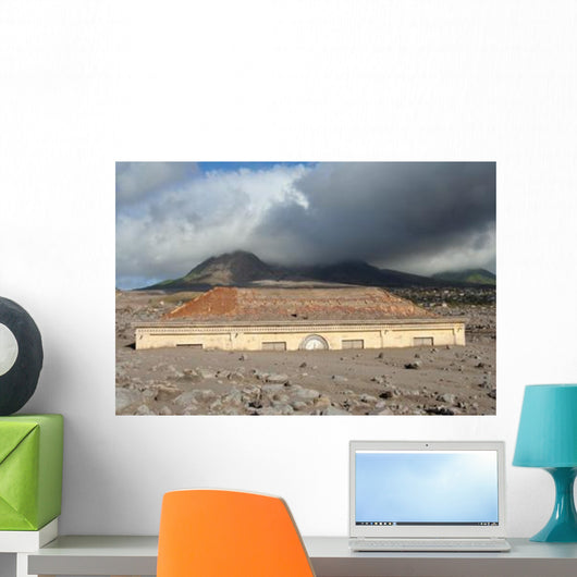 Plymouth Courthouse Buried Lahar Wall Decal Design 2