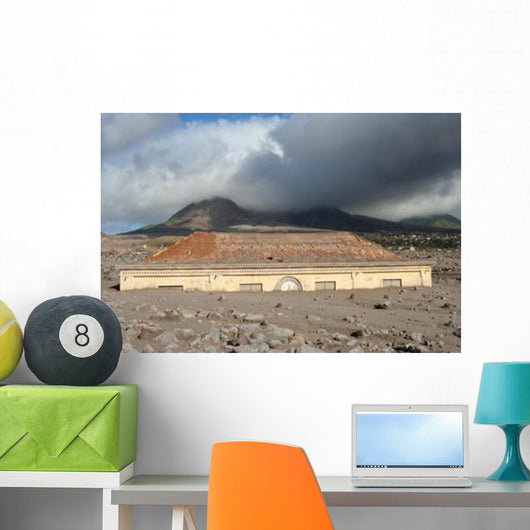 Plymouth Courthouse Buried Lahar Wall Decal Design 2