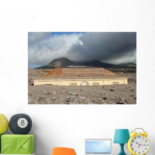 Plymouth Courthouse Buried Lahar Wall Decal Design 2