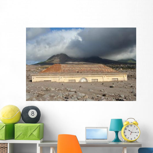Plymouth Courthouse Buried Lahar Wall Decal Design 2