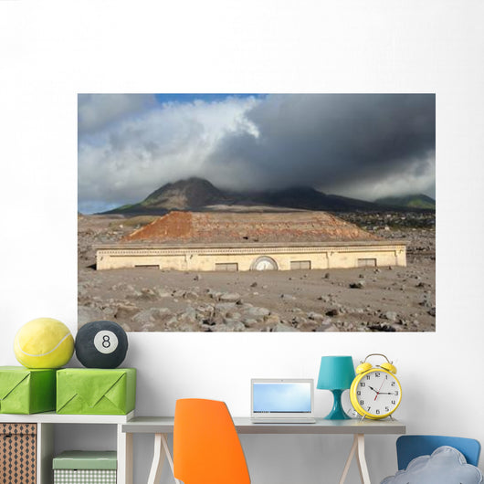 Plymouth Courthouse Buried Lahar Wall Decal Design 2