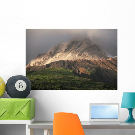 Growing Lava Dome Soufriere Wall Decal