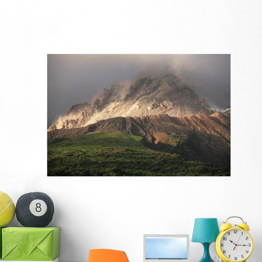 Growing Lava Dome Soufriere Wall Decal