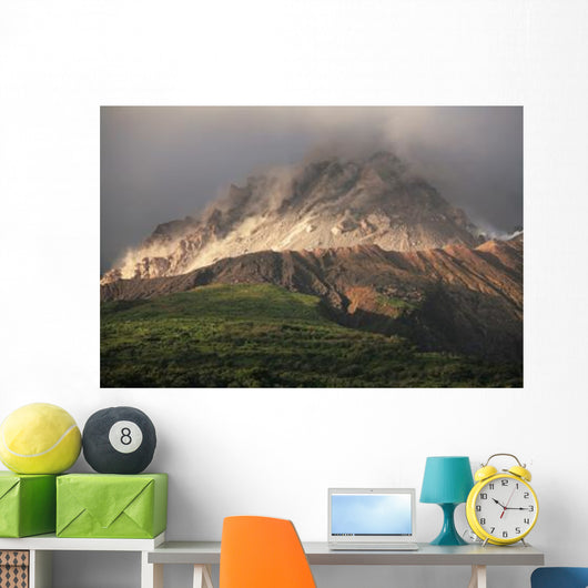 Growing Lava Dome Soufriere Wall Decal