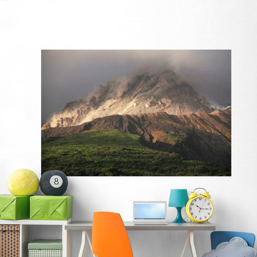 Growing Lava Dome Soufriere Wall Decal