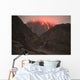 Cloud-capped Lava Dome Soufriere Wall Decal