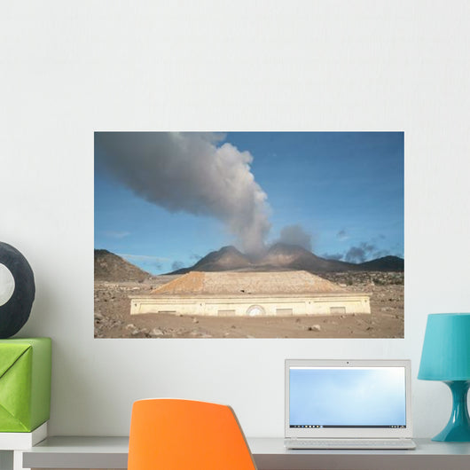 Plymouth Courthouse Buried Lahar Wall Decal Design 1
