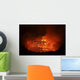 Lava Lake Pit Crater Wall Decal Design 2