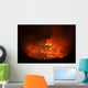 Lava Lake Pit Crater Wall Decal Design 2