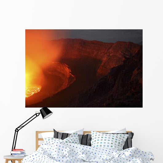 Summit Caldera with Lava Wall Decal