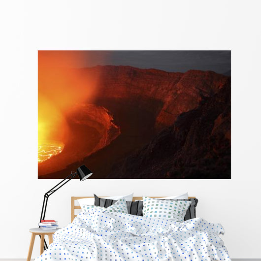 Summit Caldera with Lava Wall Decal