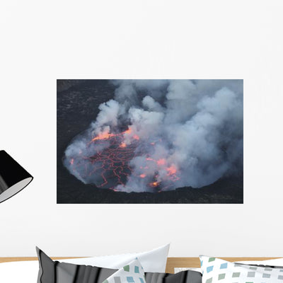 Lava Lake with Small Wall Decal shown on a wall