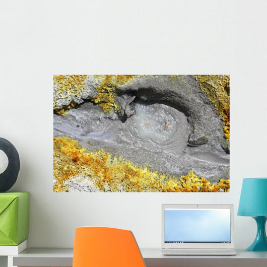 Hot Spring Surrounded Sulphurous Wall Decal