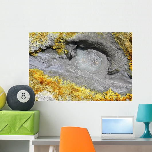 Hot Spring Surrounded Sulphurous Wall Decal
