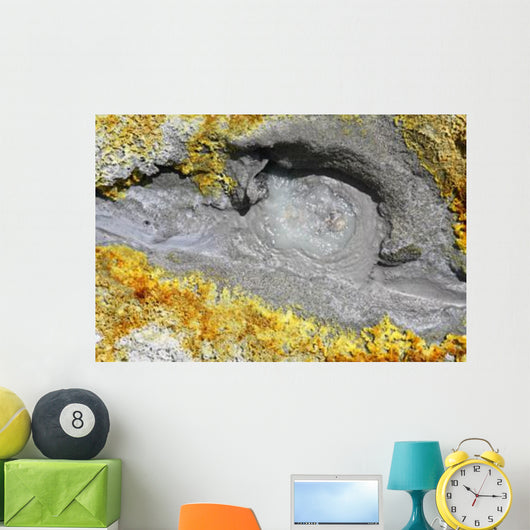 Hot Spring Surrounded Sulphurous Wall Decal