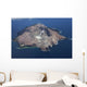 Aerial White Island Volcano Wall Decal Design 4