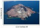 Aerial White Island Volcano Wall Decal Design 4