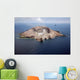 Aerial White Island Volcano Wall Decal Design 2