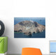 Aerial White Island Volcano Wall Decal Design 1