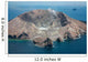 Aerial White Island Volcano Wall Decal Design 1