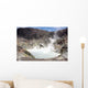 Acidic Crater Lake White Wall Decal Design 1