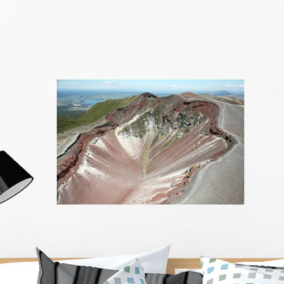 Aerial Rhyolite Dome Complex Wall Decal Design 2 shown on a wall