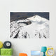 Snow-covered Ngauruhoe Cone Mount Wall Decal