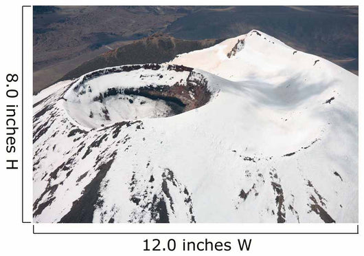 Snow-covered Ngauruhoe Cone Mount Wall Decal