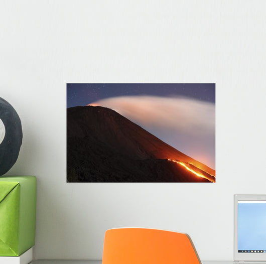 Lava Flowing from Small Wall Decal Design 2