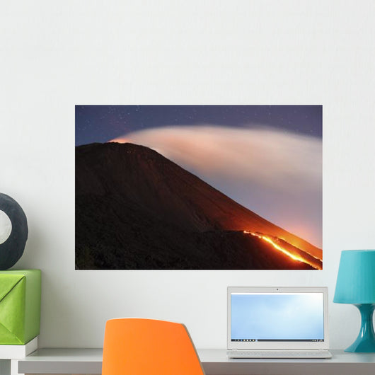 Lava Flowing from Small Wall Decal Design 2