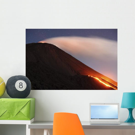 Lava Flowing from Small Wall Decal Design 2