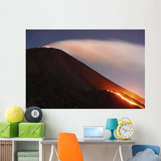 Lava Flowing from Small Wall Decal Design 2