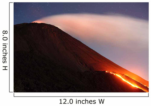 Lava Flowing from Small Wall Decal Design 2