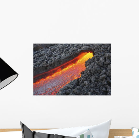 Lava Flowing from Small Wall Decal Design 1