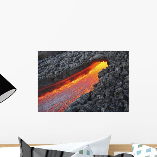 Lava Flowing from Small Wall Decal Design 1