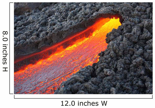 Lava Flowing from Small Wall Decal Design 1