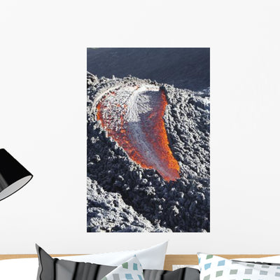 Lava Flow Flank Pacaya Wall Decal Design 2 shown on a wall