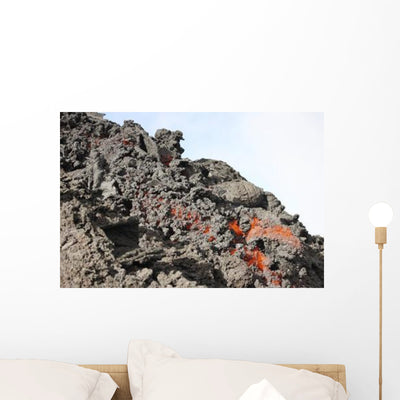 Lava Flow Flank Pacaya Wall Decal Design 1 shown on a wall