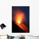 Strombolian Eruption Stromboli Volcano Wall Decal Design 4