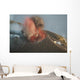 Strombolian Eruption Stromboli Volcano Wall Decal Design 2