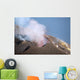 Strombolian Eruption Stromboli Volcano Wall Decal Design 1